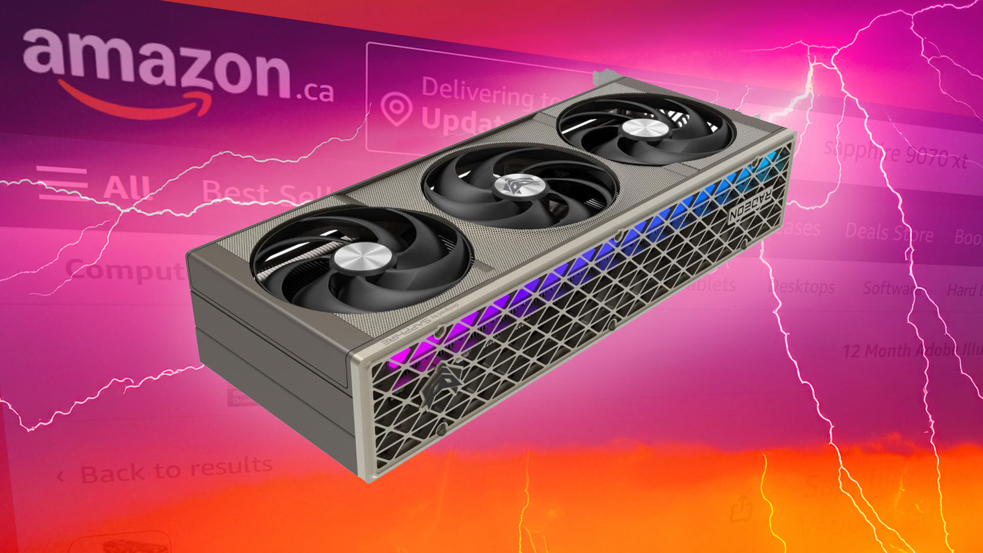 AMD Radeon RX 9070 XTは、発売前にAmazonに登場します。